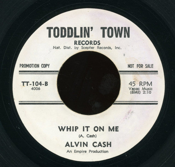 Alvin Cash : Alvin's Bag (7", Promo)