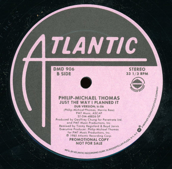 Philip-Michael Thomas : Just The Way I Planned It (12", Promo)