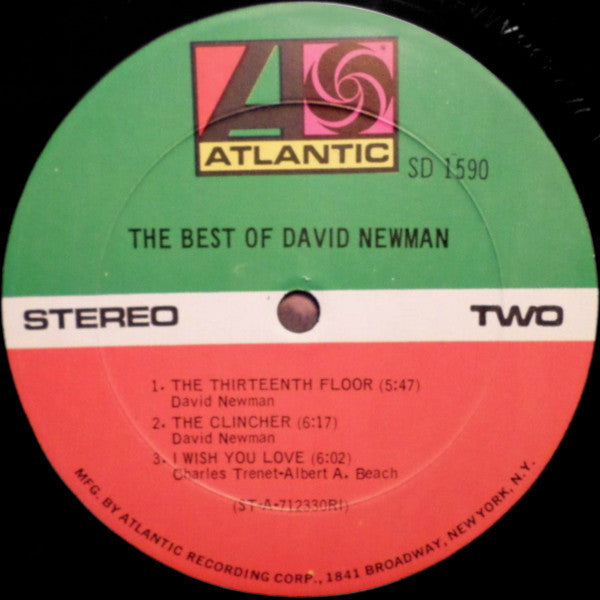 David "Fathead" Newman : The Best Of David Newman (LP, Comp, RI )