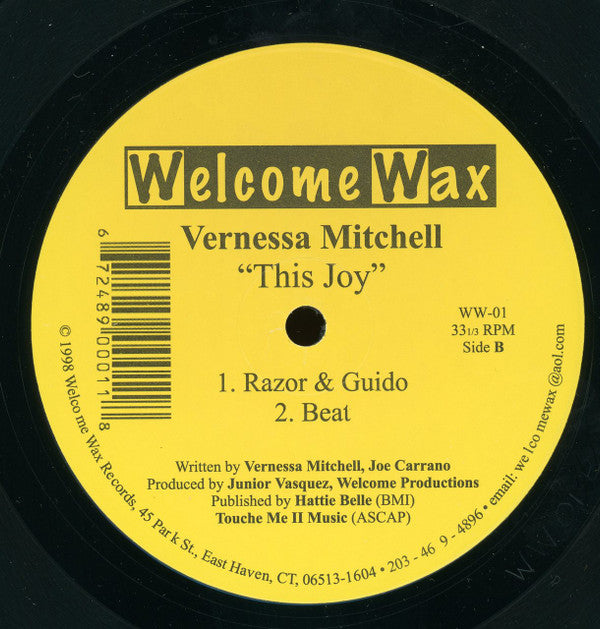 Vernessa Mitchell : This Joy (12")