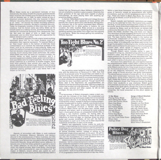 Blind Blake : Ragtime Guitar's Foremost Fingerpicker (2xLP, Comp, Mono)