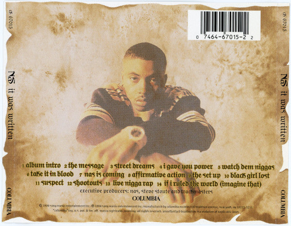 Nas : It Was Written (CD, Album, RP)