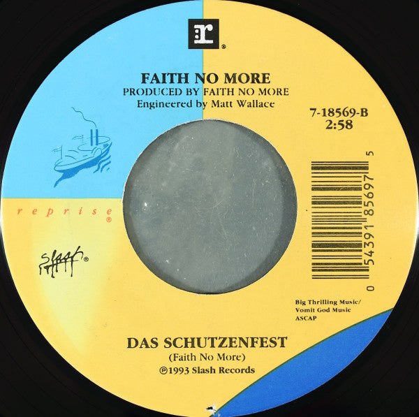 Faith No More : Easy / Das Schutzenfest (7", Single)