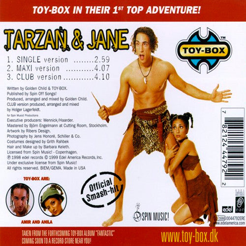 Toy-Box : Tarzan & Jane (CD, Single)
