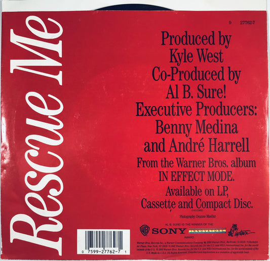 Al B. Sure! : Rescue Me (7")