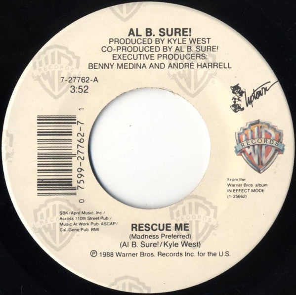 Al B. Sure! : Rescue Me (7")