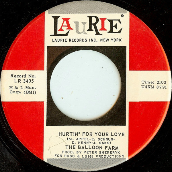 The Balloon Farm : A Question Of Temperature / Hurtin' For Your Love (7", Single, Roc)
