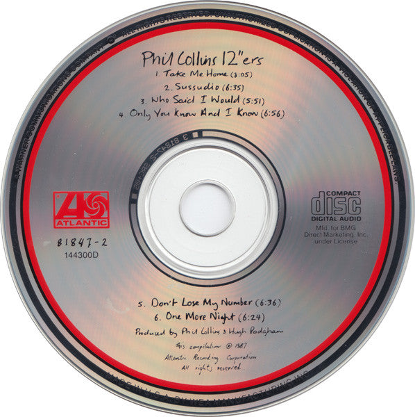 Phil Collins : 12"ers (CD, Comp, Club)