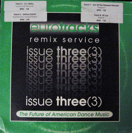 Various : Eurotracks Mixes Issue Three (3) (2x12", Promo)