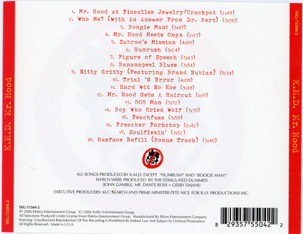 KMD : Mr. Hood (CD, Album, RE)