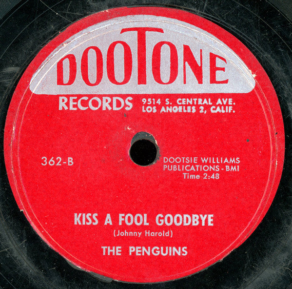 The Penguins : Baby Let's Make Some Love / Kiss A Fool Goodbye (10", Single)