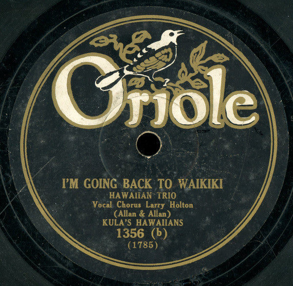 Kula's Hawaiians : Hawaii And Mother / I'm Going Back To Waikiki (Shellac, 10")