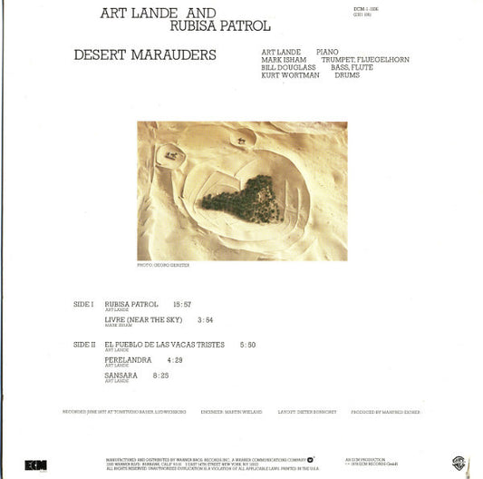 Art Lande And Rubisa Patrol : Desert Marauders (LP, Album)