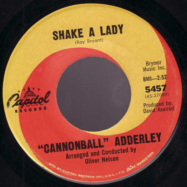 Cannonball Adderley : Cyclops / Shake A Lady (7")