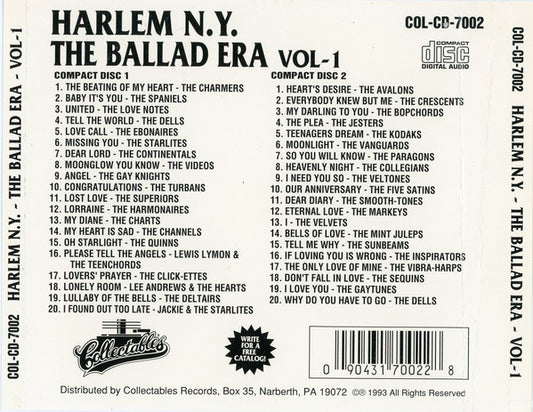 Various : Harlem, N. Y. - The Ballad Era (2xCD, Comp)