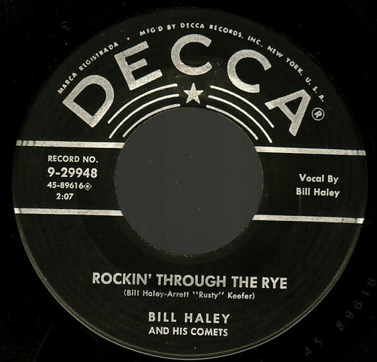 Bill Haley And His Comets : Hot Dog Buddy Buddy / Rockin' Through The Rye (7", Single, Ric)