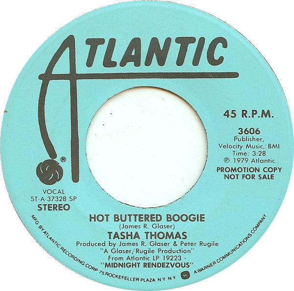Tasha Thomas : Hot Buttered Boogie (7", Promo)