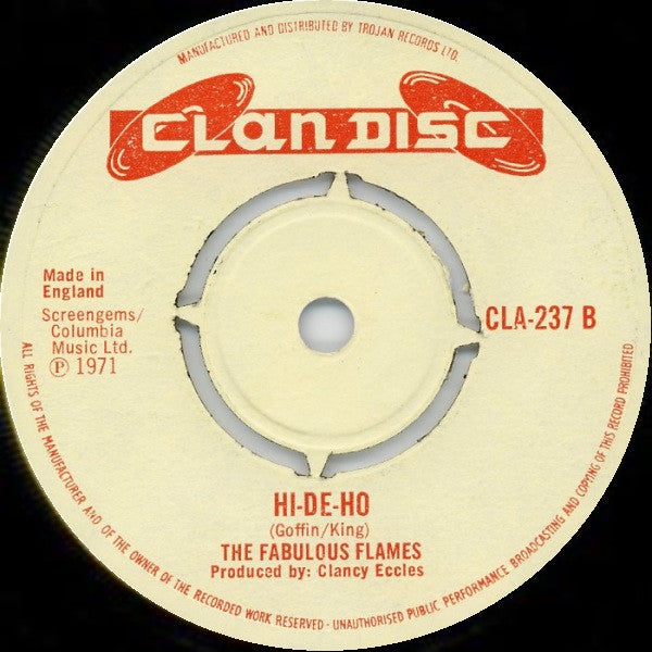 The Dynamites / The Fabulous Flames : Hello Mother / Hi-De-Ho (7", Single)