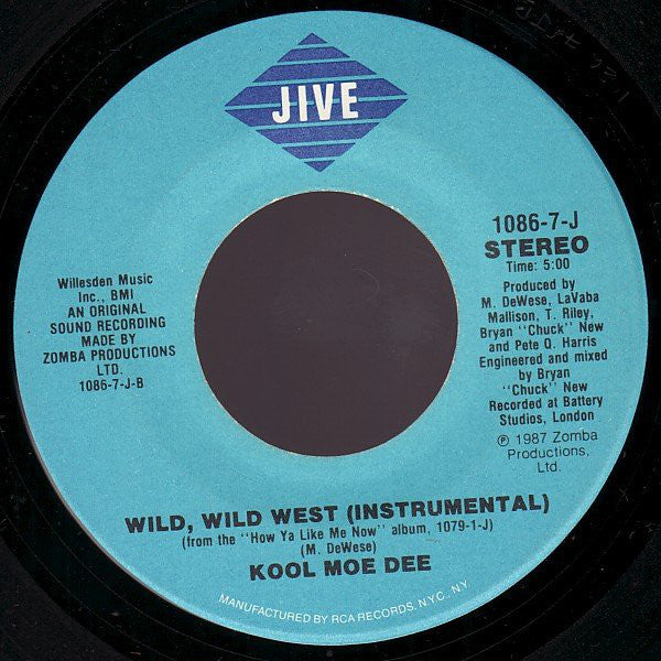 Kool Moe Dee : Wild, Wild West (7", Single, Spe)