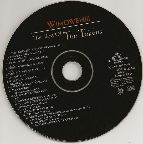 The Tokens : Wimoweh!!! The Best Of The Tokens (CD, Comp, RM)