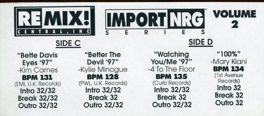 Various : Import/NRG Series Volume 2 (3x12", Promo)