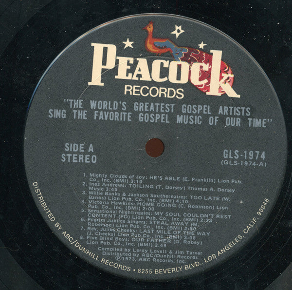 Various : The World's Greatest Gospel Artists Sing The Favorite Gospel Music Of Our Time (LP, Comp)