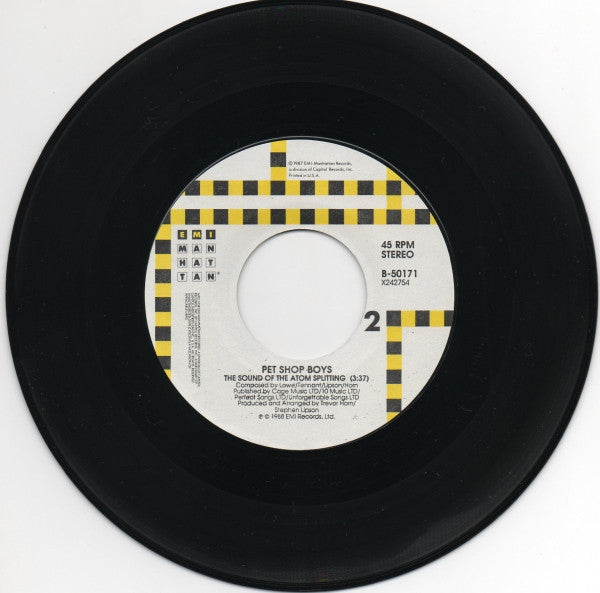 Pet Shop Boys : Left To My Own Devices (7", Single)