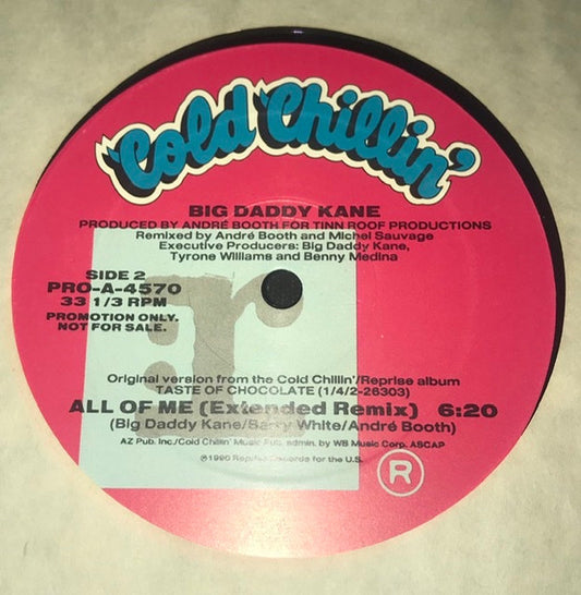 Big Daddy Kane Featuring Barry White : All Of Me (12", Promo)
