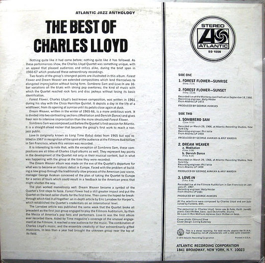Charles Lloyd : The Best Of Charles Lloyd (LP, Comp, Mon)