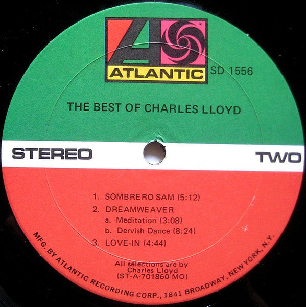 Charles Lloyd : The Best Of Charles Lloyd (LP, Comp, Mon)