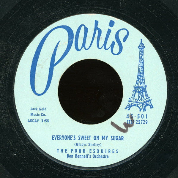 The Four Esquires : The Song Of April (7", Mono, Styrene)