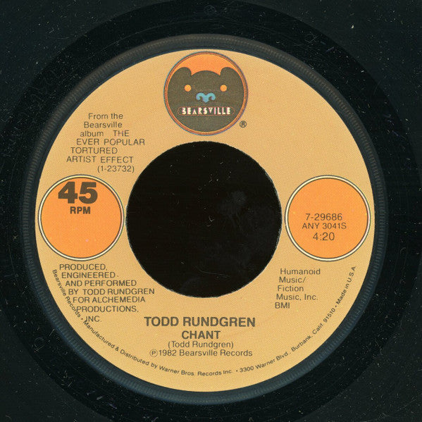 Todd Rundgren : Bang The Drum All Day (7", Single)