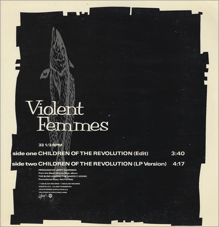 Violent Femmes : Children Of The Revolution (12", Single, Promo)