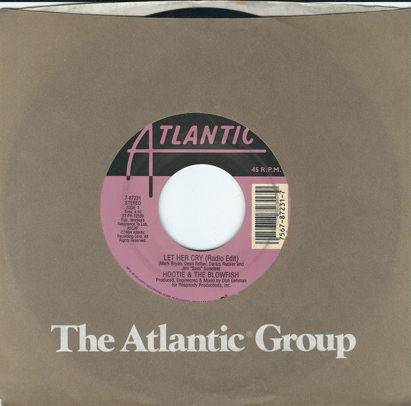 Hootie & The Blowfish : Let Her Cry / Hold My Hand (7", Single, Spe)