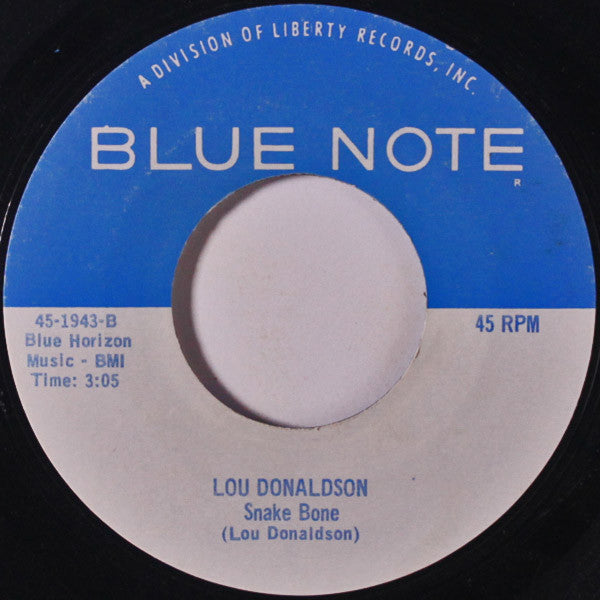 Lou Donaldson : Say It Loud / Snake Bone (7", Styrene, She)
