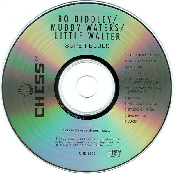 Bo Diddley / Muddy Waters / Little Walter : Super Blues (CD, Album, RE)