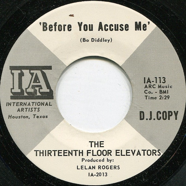 13th Floor Elevators : Levitation (7", Promo)