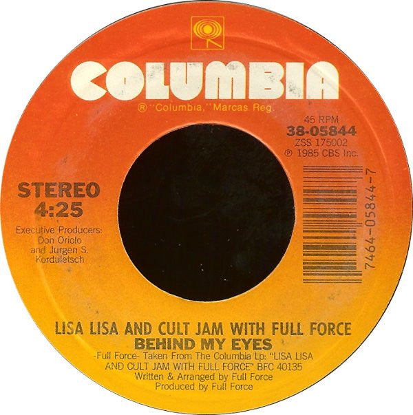 Lisa Lisa & Cult Jam With Full Force : All Cried Out (7", Single, Styrene, Pit)