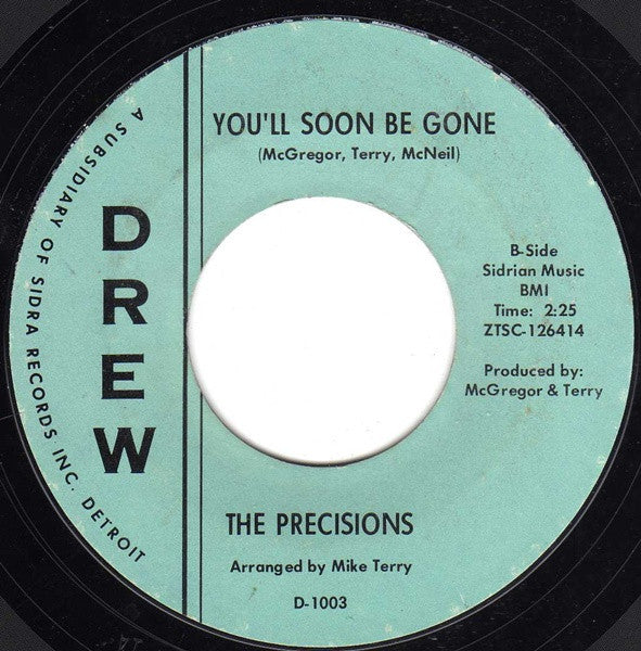The Precisions : If This Is Love (I'd Rather Be Lonely) (7", Single, Styrene, Ter)