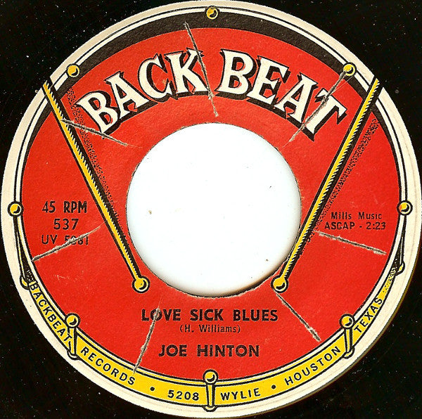 Joe Hinton (2) : You Know It Ain't Right / Love Sick Blues (7", Single)