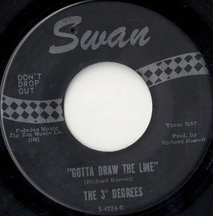 The Three Degrees : Close Your Eyes / Gotta Draw The Line (7")