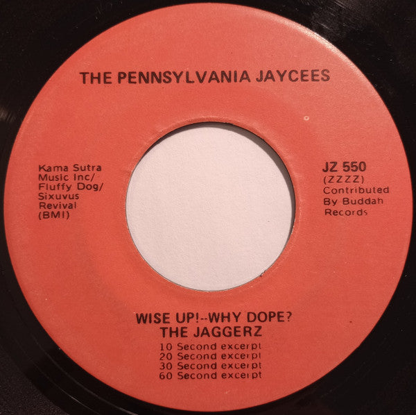 The Jaggerz : Wise Up! -- Why Dope? (7", Single, Promo)