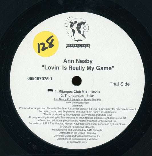 Ann Nesby : Lovin' Is Really My Game (12")