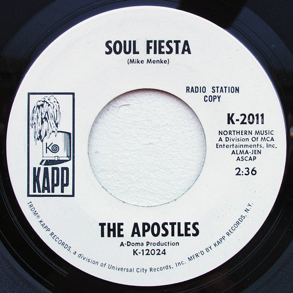 Apostles (2) : Six Pack / Soul Fiesta (7", Promo)