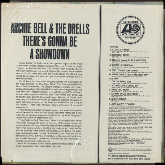 Archie Bell & The Drells : There's Gonna Be A Showdown (LP, Album)
