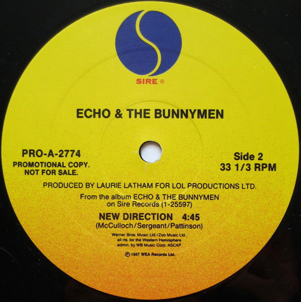 Echo & The Bunnymen : New Direction (12", Single, Promo)