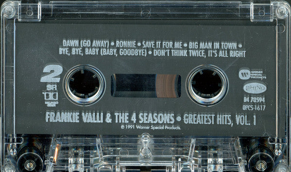 Frankie Valli & The Four Seasons : Greatest Hits, Vol.1 (Cass, Comp, SR,)