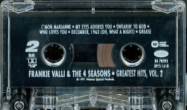 Frankie Valli & The Four Seasons : Greatest Hits, Volume 2 (Cass, Comp, SR,)
