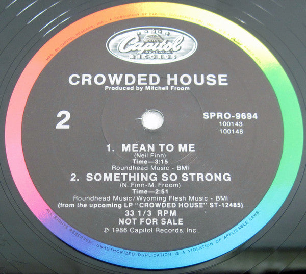 Crowded House : World Where You Live (12", Promo, All)