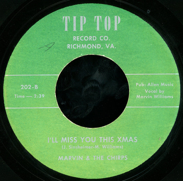 Marvin & The Chirps : Sixteen Tons / I'll Miss You This Xmas (7", Unofficial)